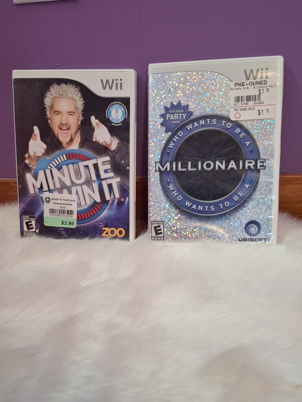 Wii Who Wants to Be a Millionaire & Wii Minute To Win It Set Of 2 Games